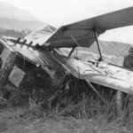 A broken airplane