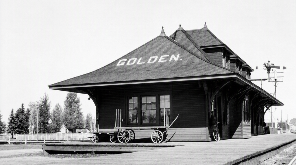 CPR Train Station, Golden, BC built in 1904
